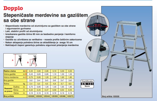 Krause - Merdevine DOPPLO - 2x5
